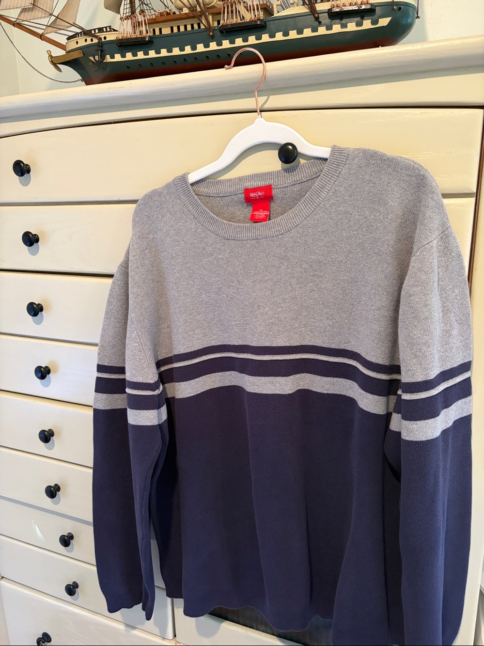 Vintage Mossimo Colorblock Cotton Sweater Made in Australia XL